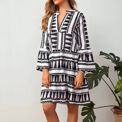 Striped Detail Mini Dress