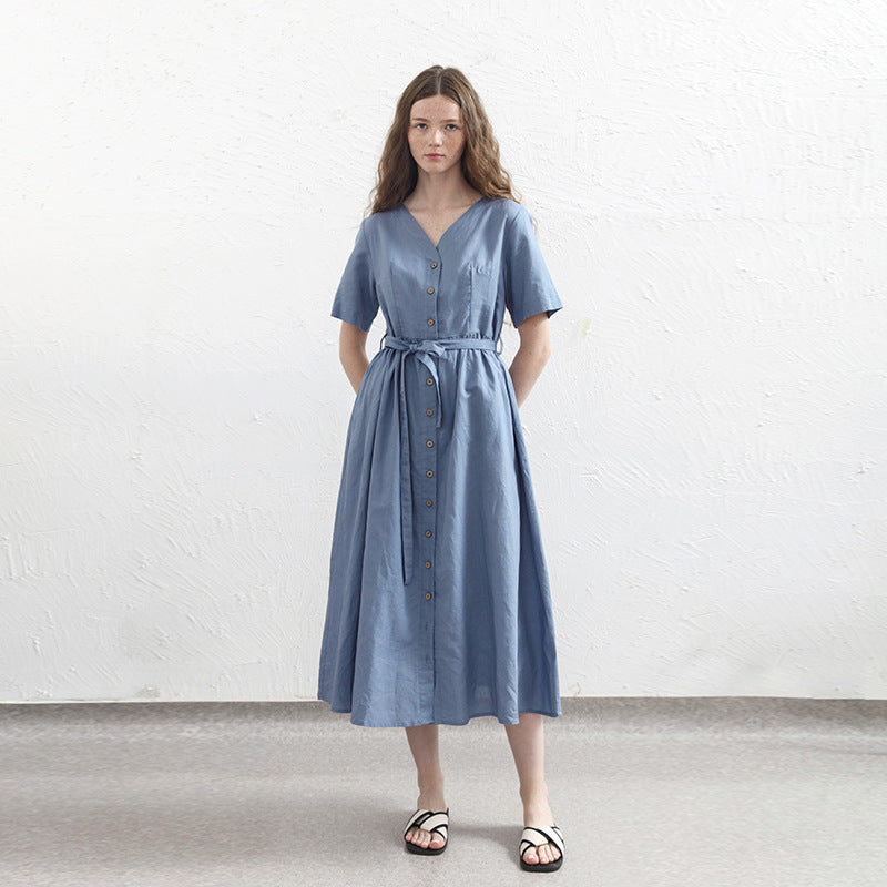 Button-Down Midi Dress
