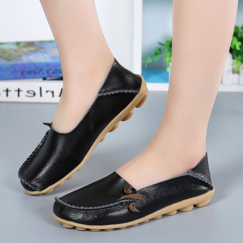 Women's Low Top Lace-up Flat Shoes