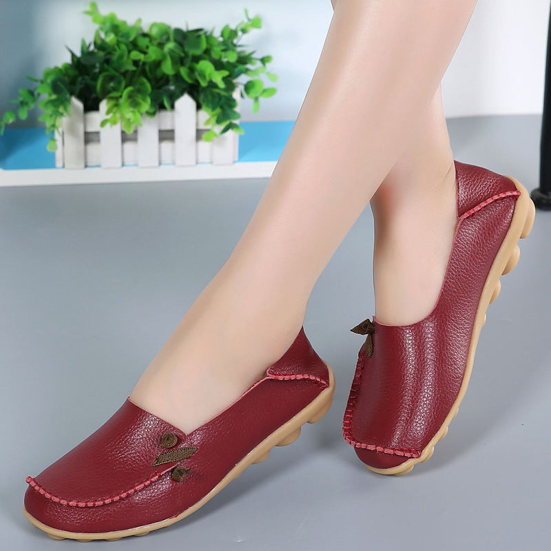 Women's Low Top Lace-up Flat Shoes