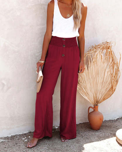 Linen Pants With High Waist