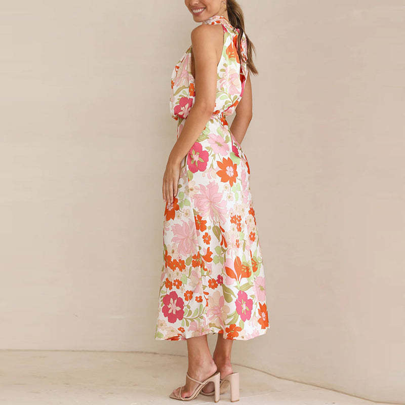 Floral Satin Dress