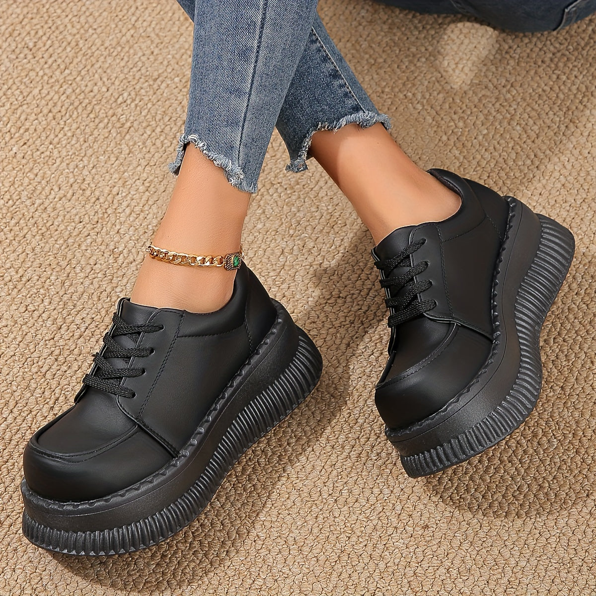Black Orthopedic Sneakers 