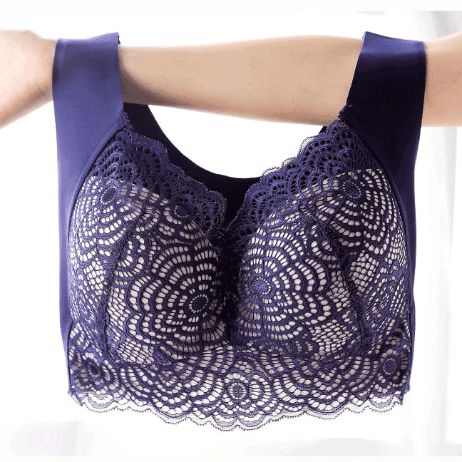 Bra For Women Ultimate Lift Stretch Full-Figure Seamless Lace Cut-Out Bra Plus Size