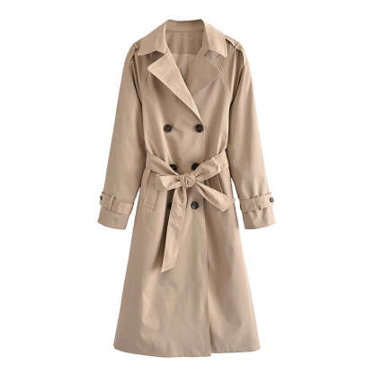 Breasted Trench Coat