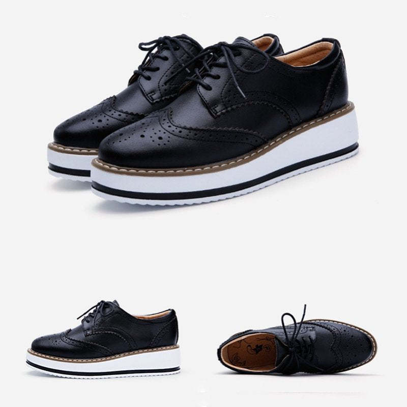 Walking Shoes For Women Comfy Interior Versatile Casual Oxford Shoes Modern