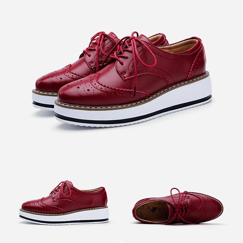 Walking Shoes For Women Comfy Interior Versatile Casual Oxford Shoes Modern