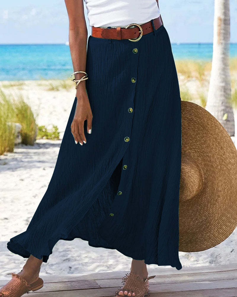 Vibrant Flowing Autumn Skirt