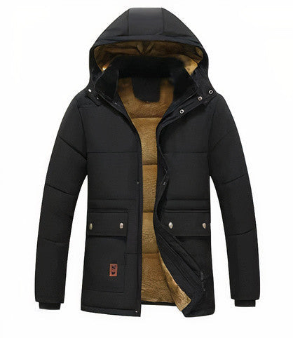 Winter Parka With Detachable Hood