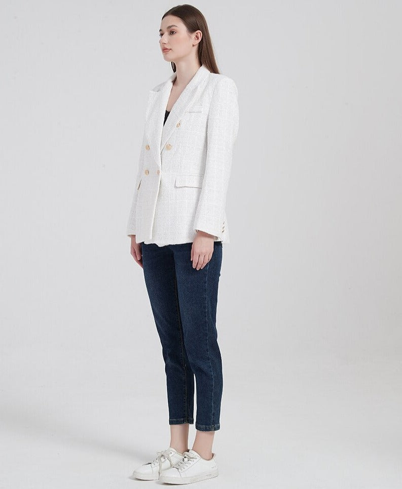 Breasted Blazer With Structure