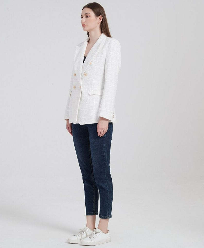 Breasted Blazer With Structure