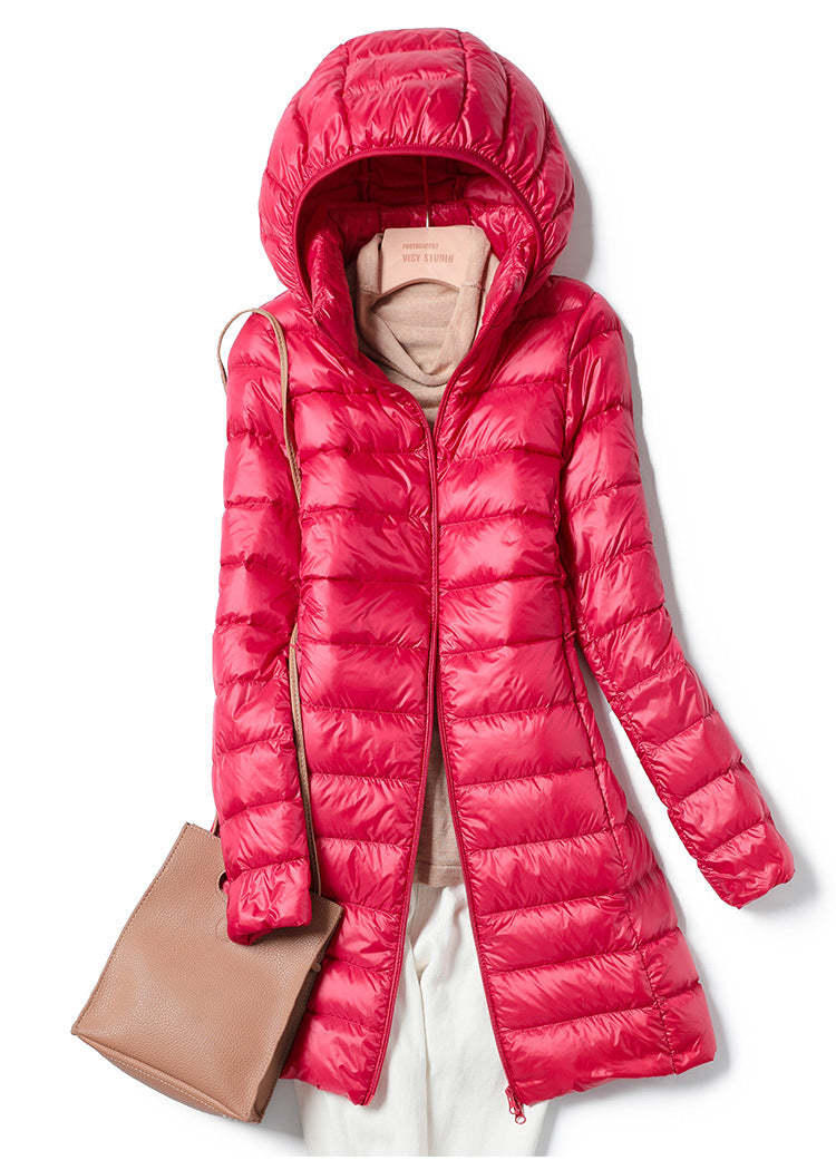Long Ultralight Puff Down Jacket
