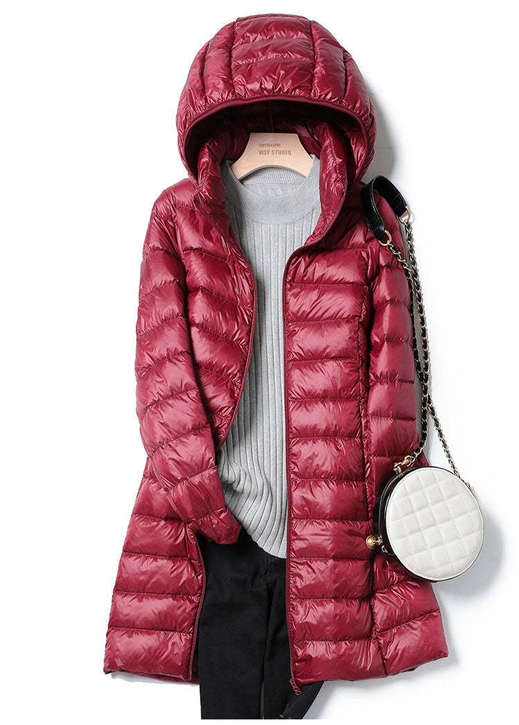 Long Ultralight Puff Down Jacket