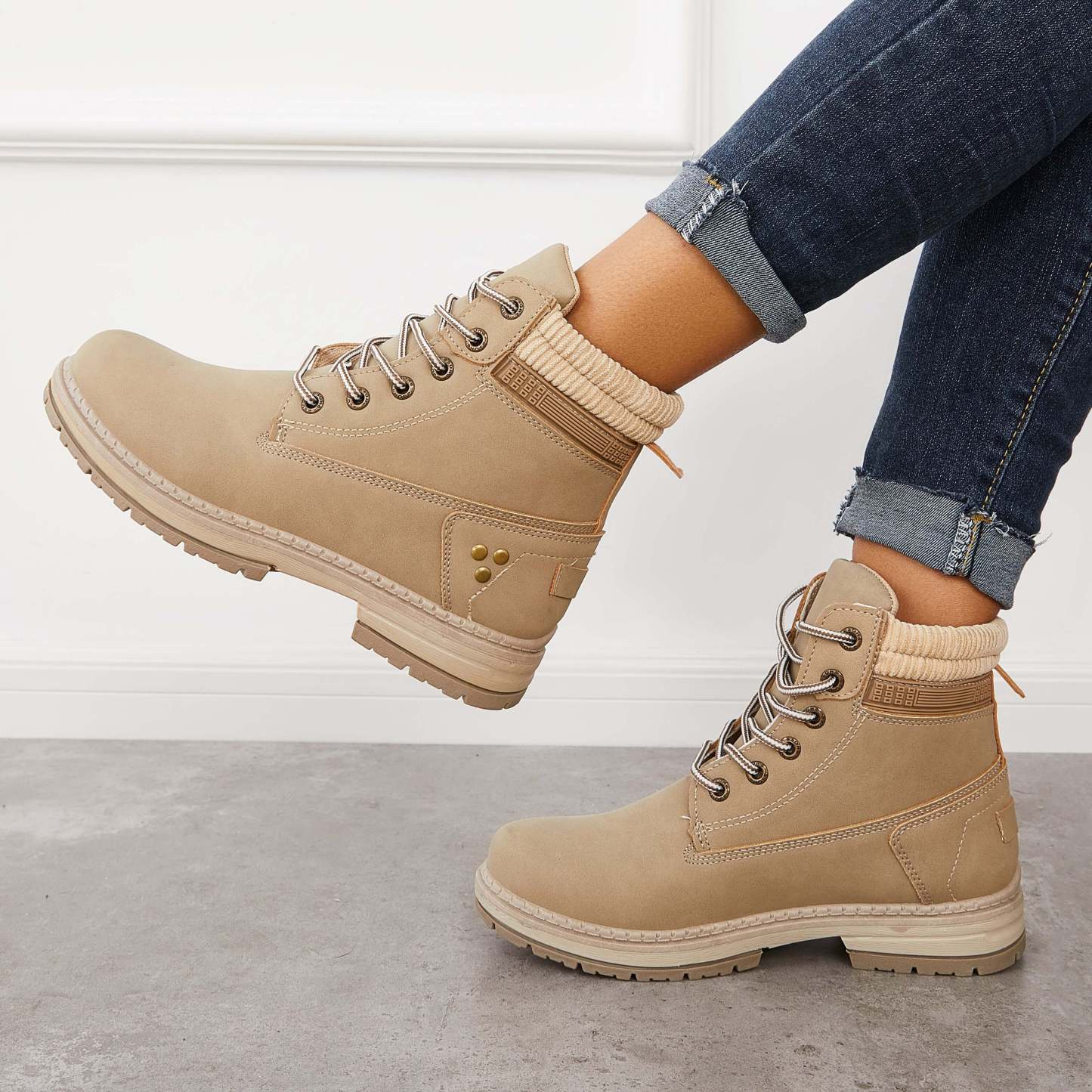 Classic Non Slip Ankle Work Boots Waterproof Hiking Combat Boots
