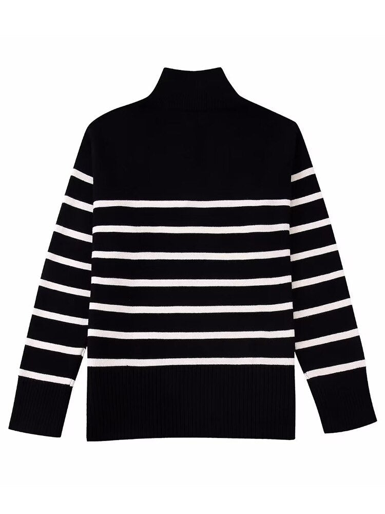 Striped Zip Jumper