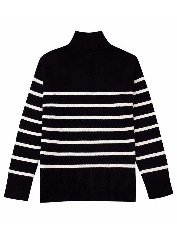 Striped Zip Jumper