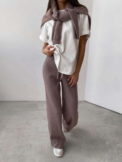Elegant 2 Piece Cotton Blend Outfit