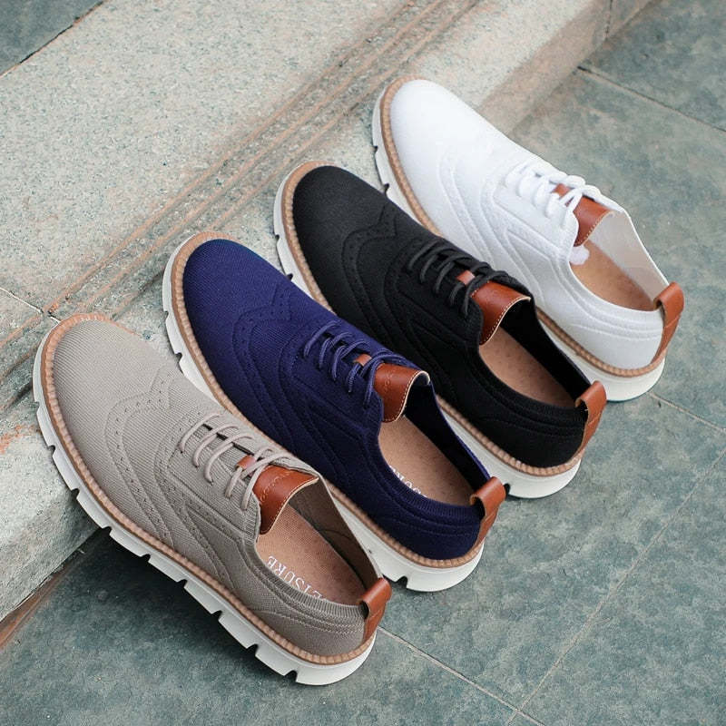 Orthopedic Men Shoes Breathable Mesh Arch Support Ultra-light High-End Fashion Casual