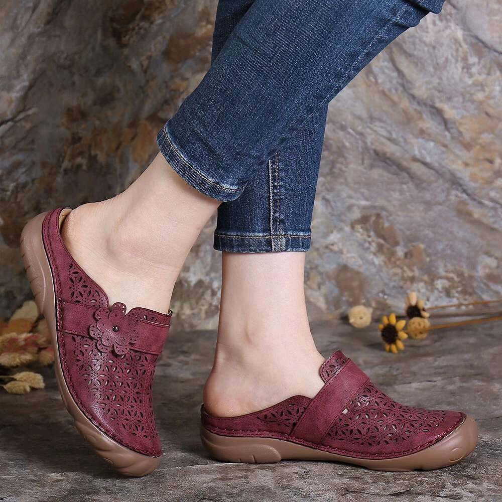 Nanccy Comfortable Retro Backless Casual Sandals