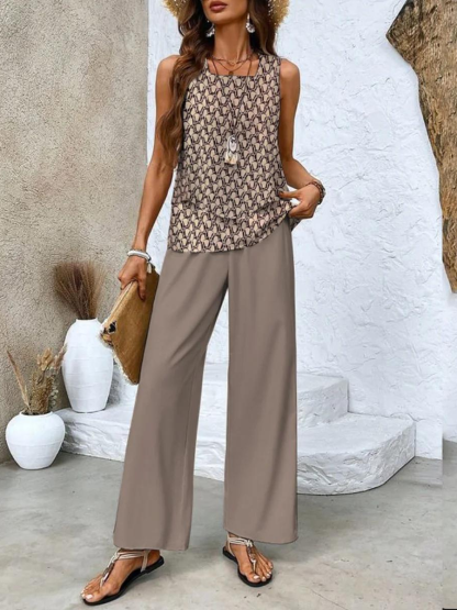 Summer Tops and Pants Set
