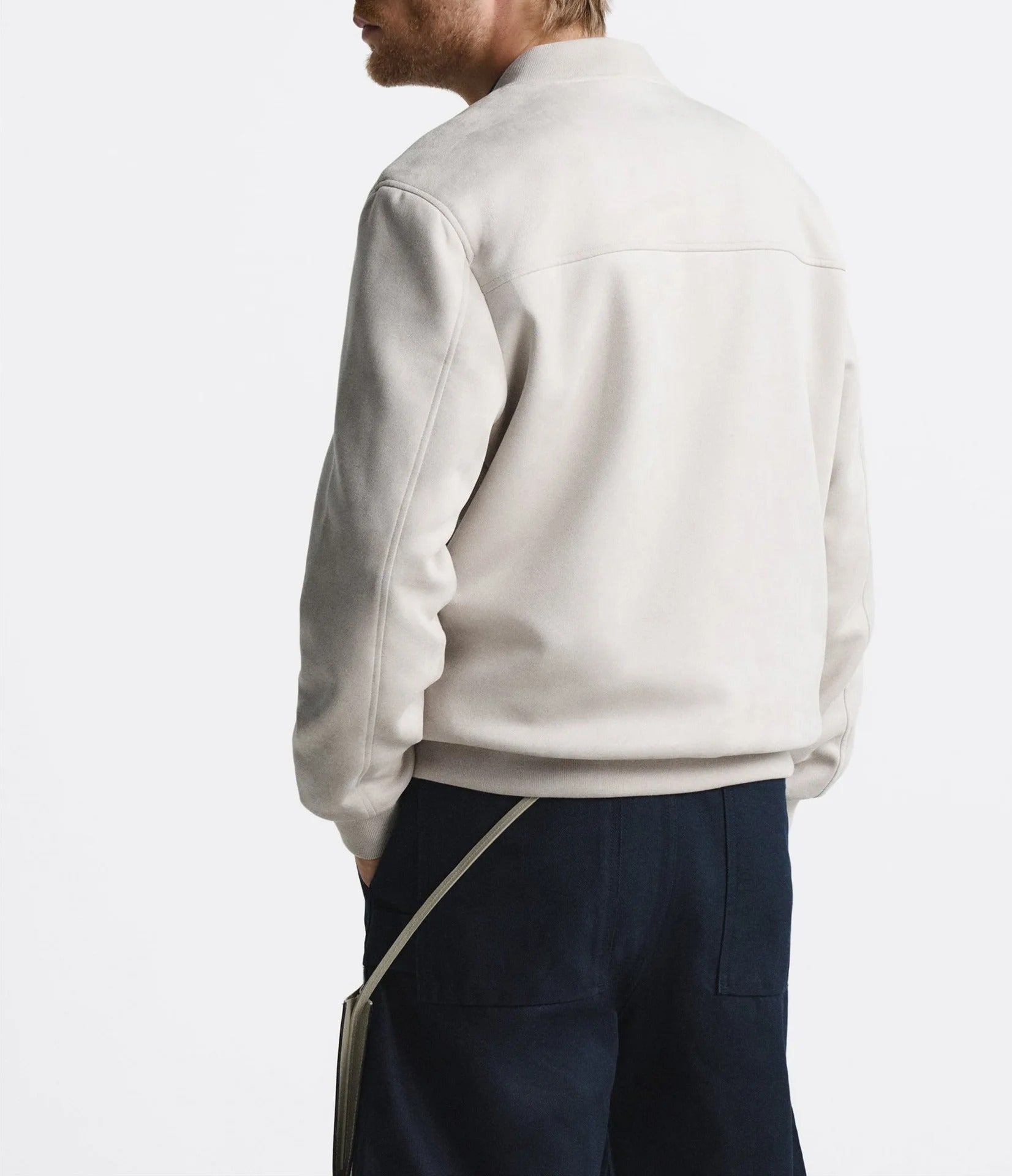  Men's Classic Zip-Up Bomber Jacket