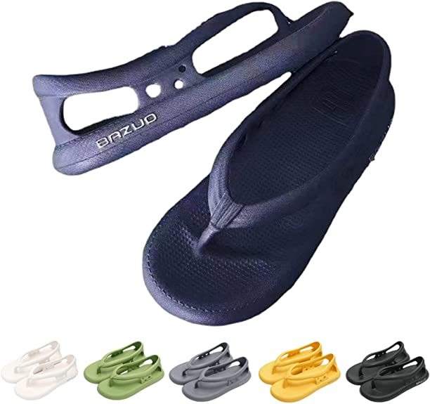 New Bazuo Flip Flops for Men and Women, EVA Thick Sole Non Slip Quick-Dry Sandals