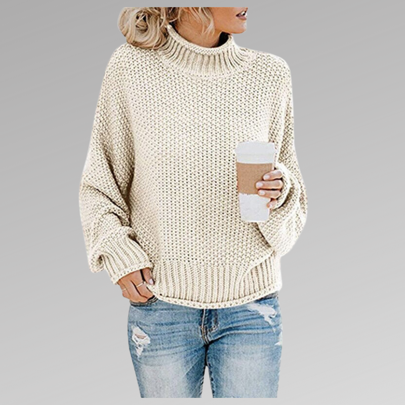 High Neck Knitted Sweater