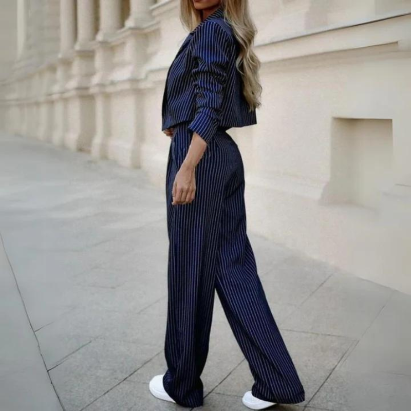 Striped Blazer And Trousers