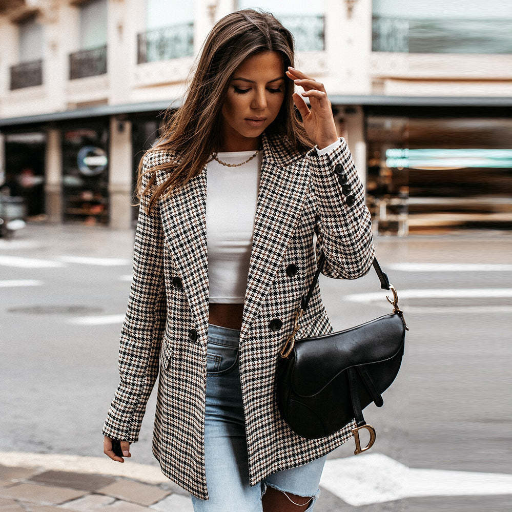 Checkered Blazer