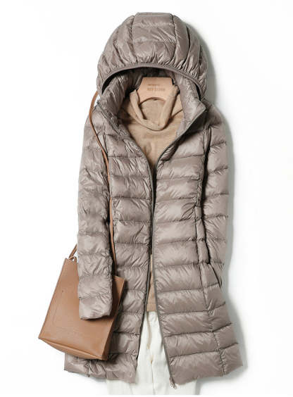 Long Ultralight Puff Down Jacket