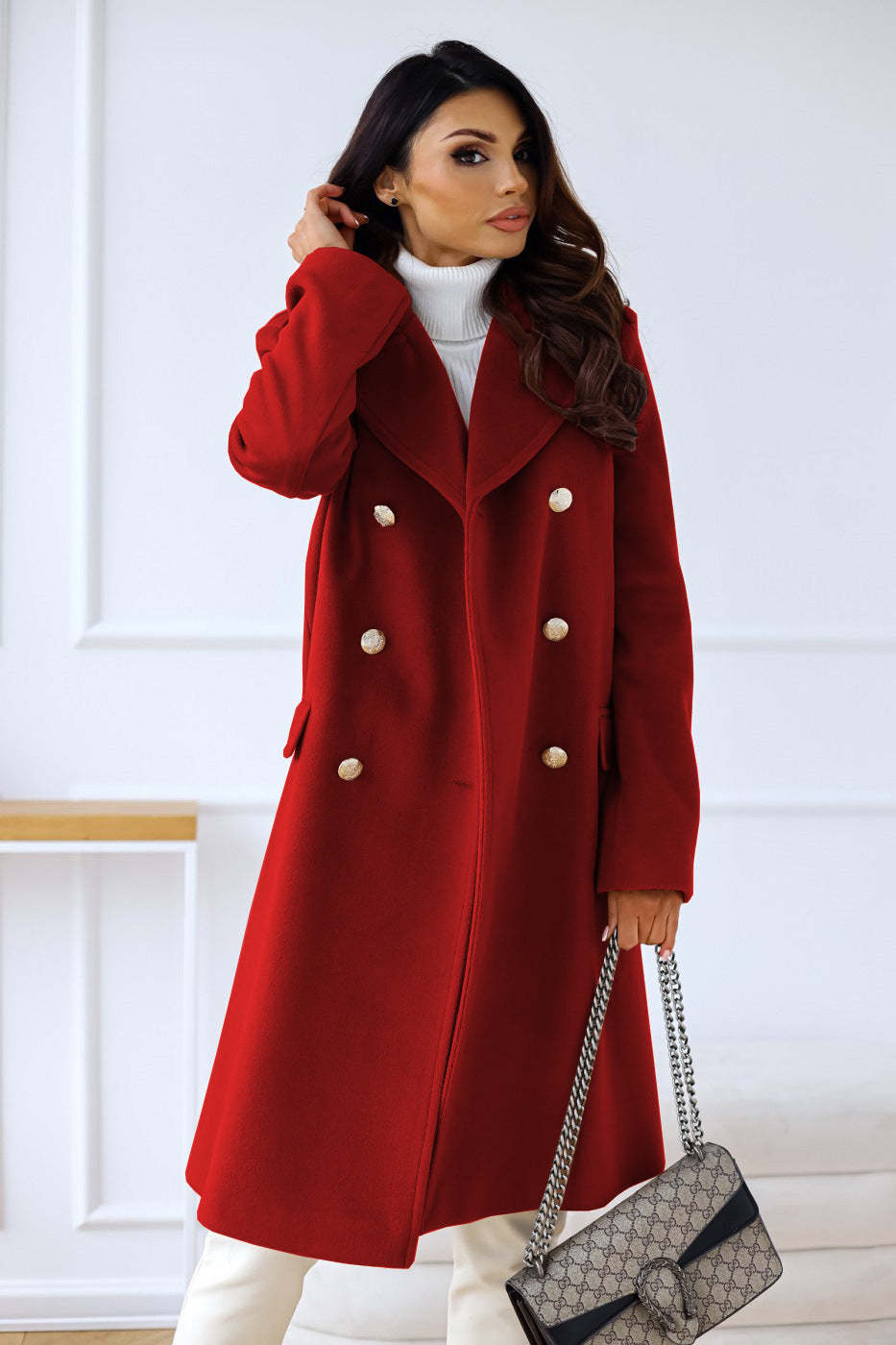 Double Breasted Wool Coat