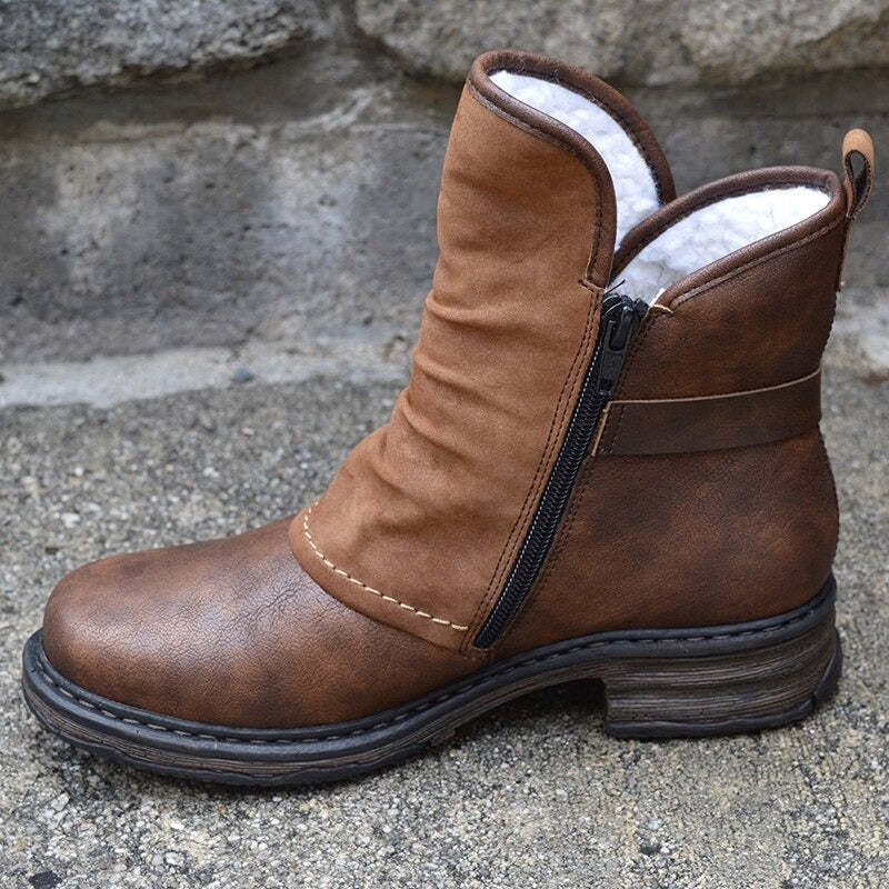 Women Orthopedic Boots Mujer Suede Winter Shoes