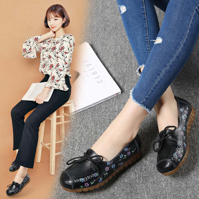 New Soft-faced Printed Women Shoes