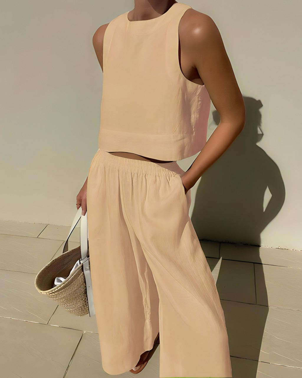 SASummer Linen Two Piece Set