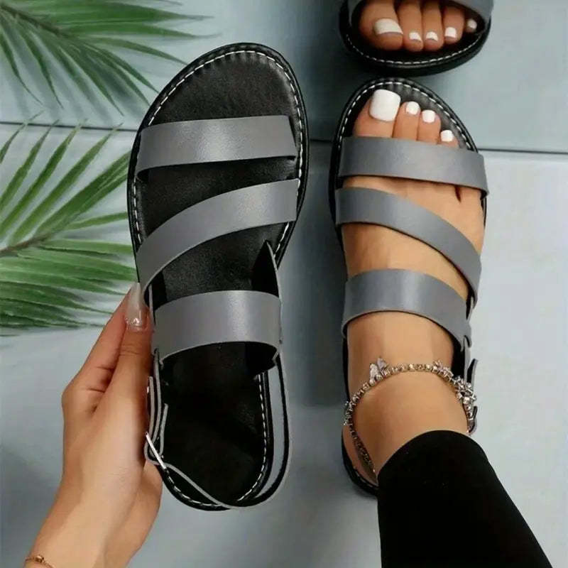 Flat Ankle Strap Sandals for the Beach