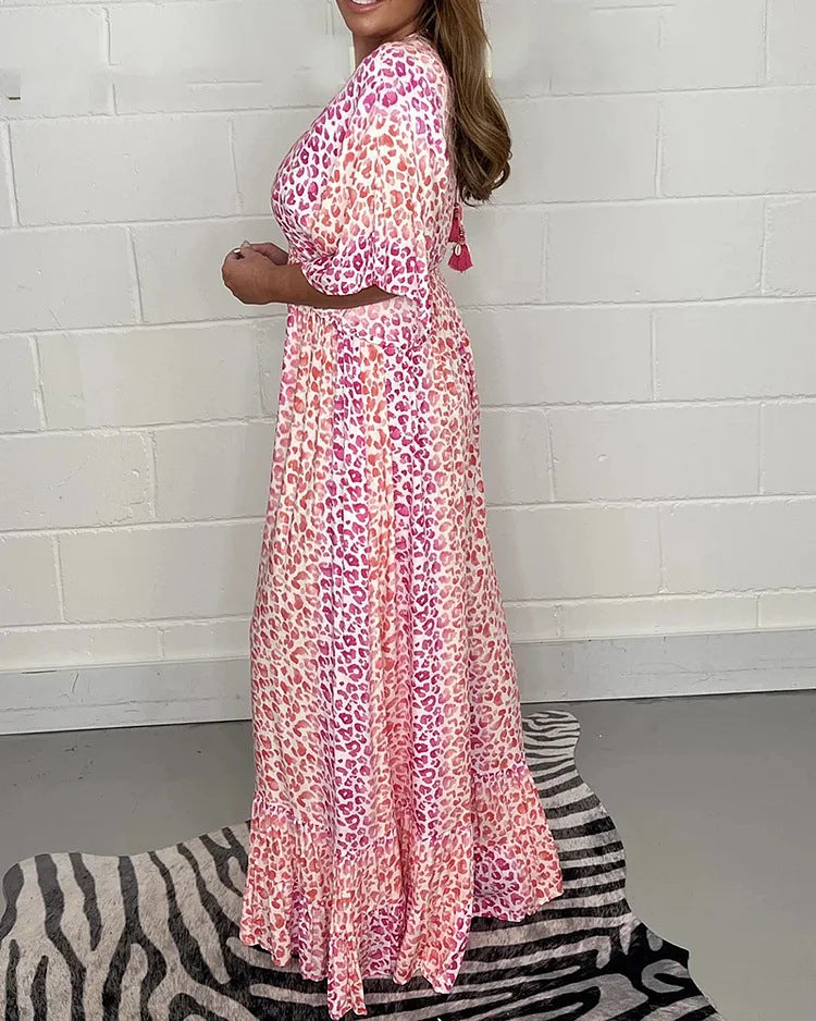 V-neck jumpsuit
