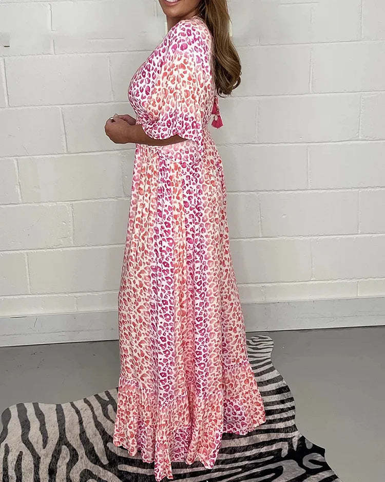 V-neck jumpsuit