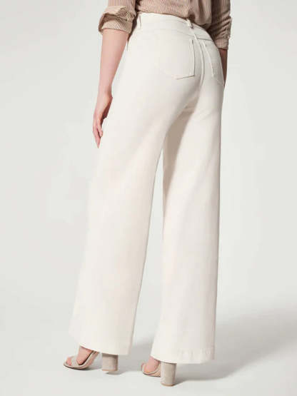 Pull-On Jeans With Wide Legs