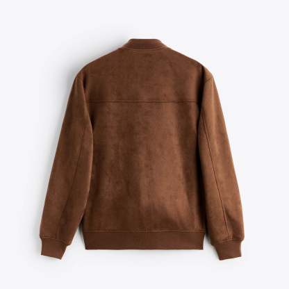  Men's Classic Zip-Up Bomber Jacket