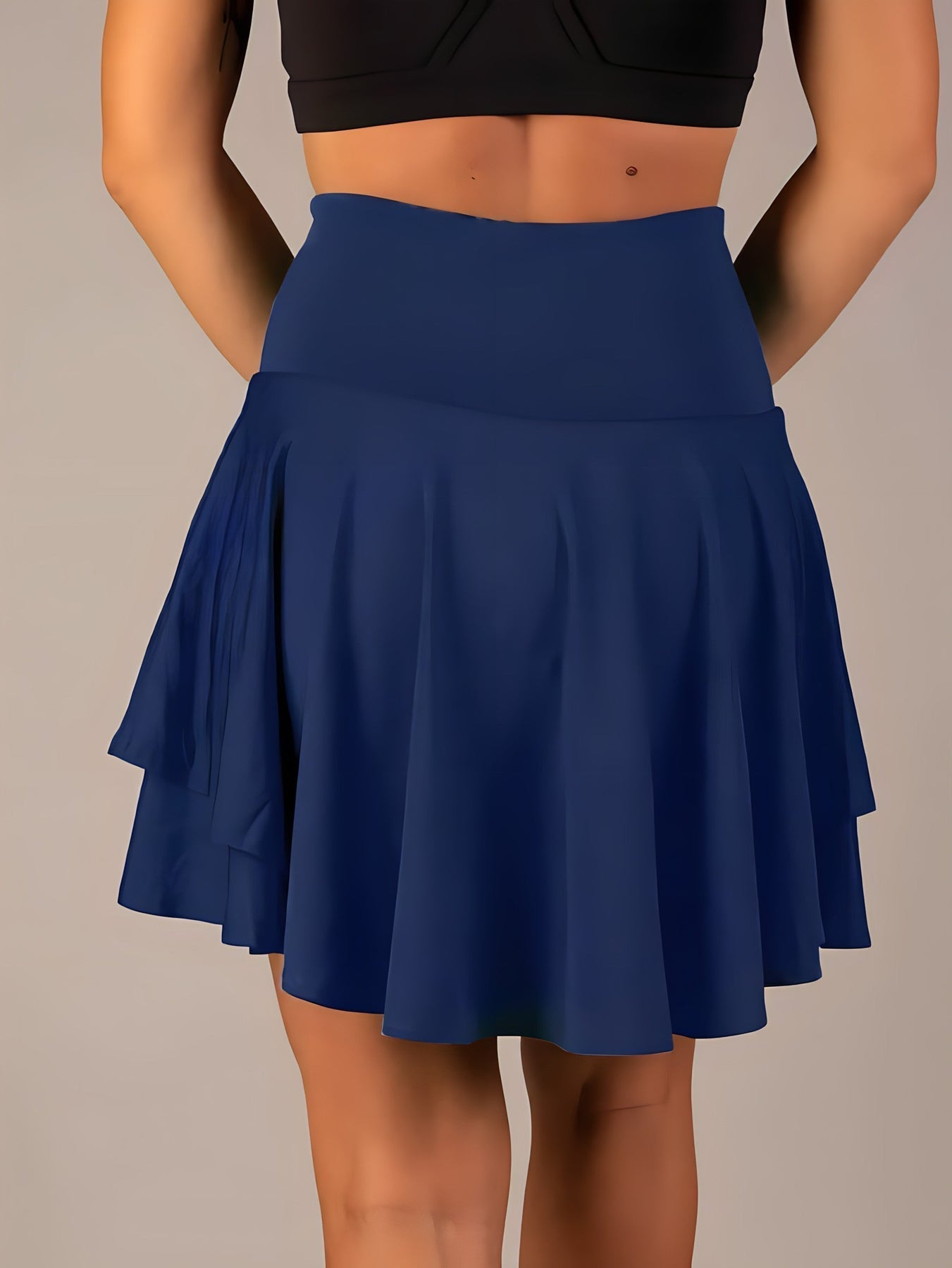 Stylish Mini Skirt With Shorts