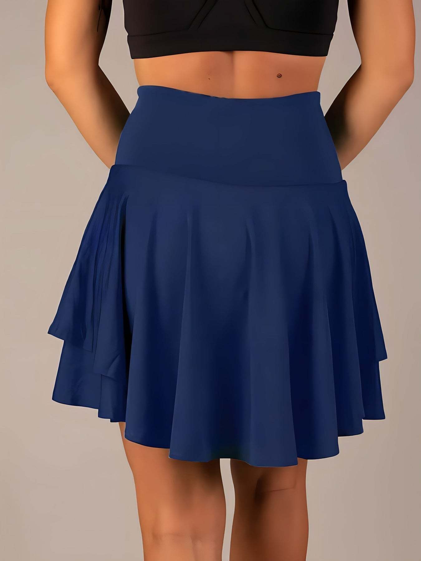 Stylish Mini Skirt With Shorts