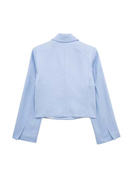Linen Crop Blazer