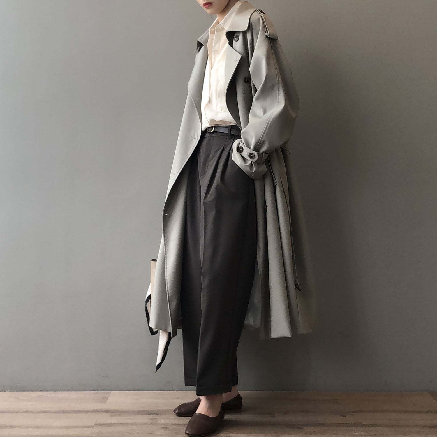 Breasted Trench Coat