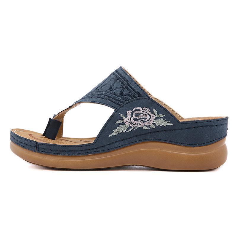 Women's Embroidery Wedge Sandals