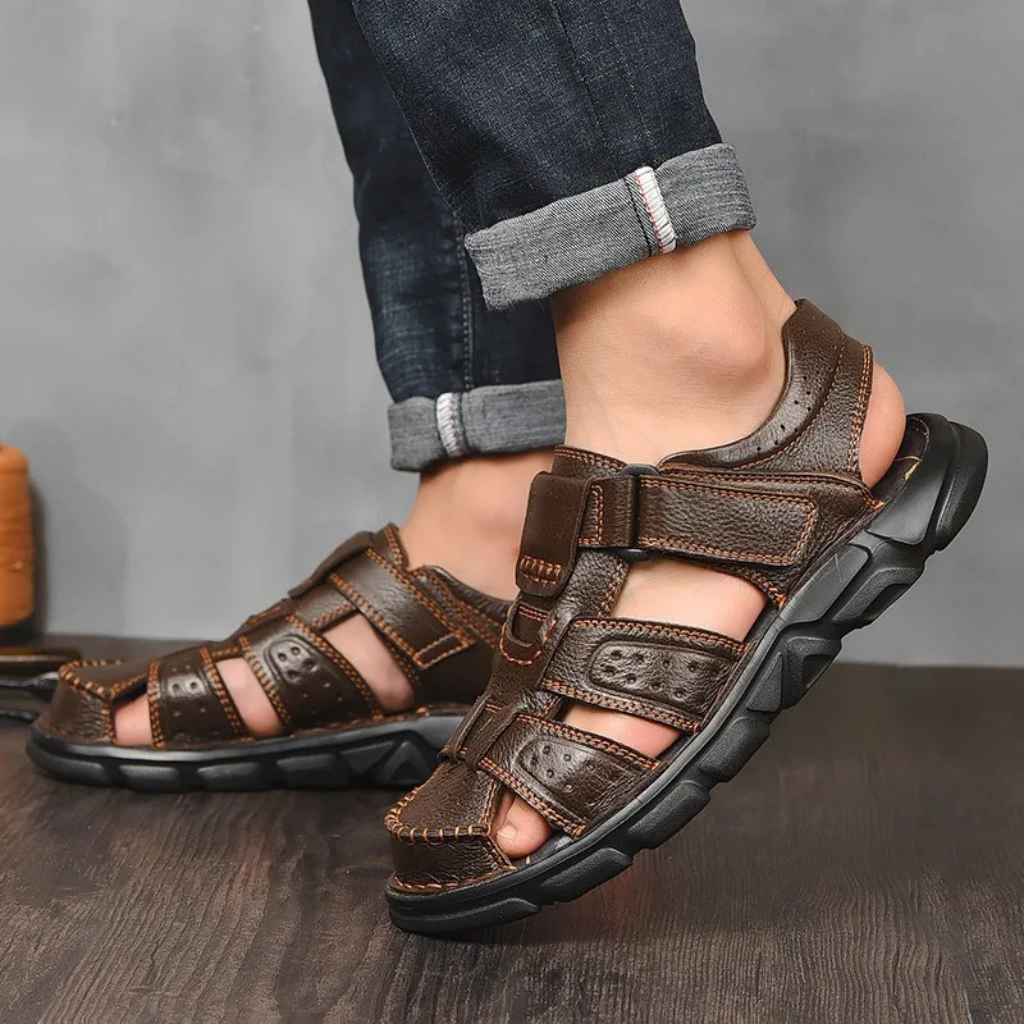Men's Genuine Leather Summer Sandals