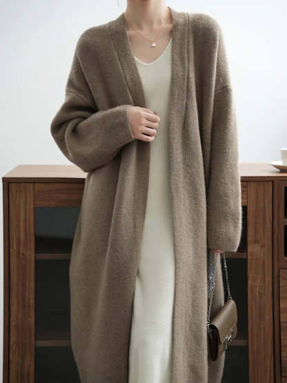 Elegance Solid Longline Cardie