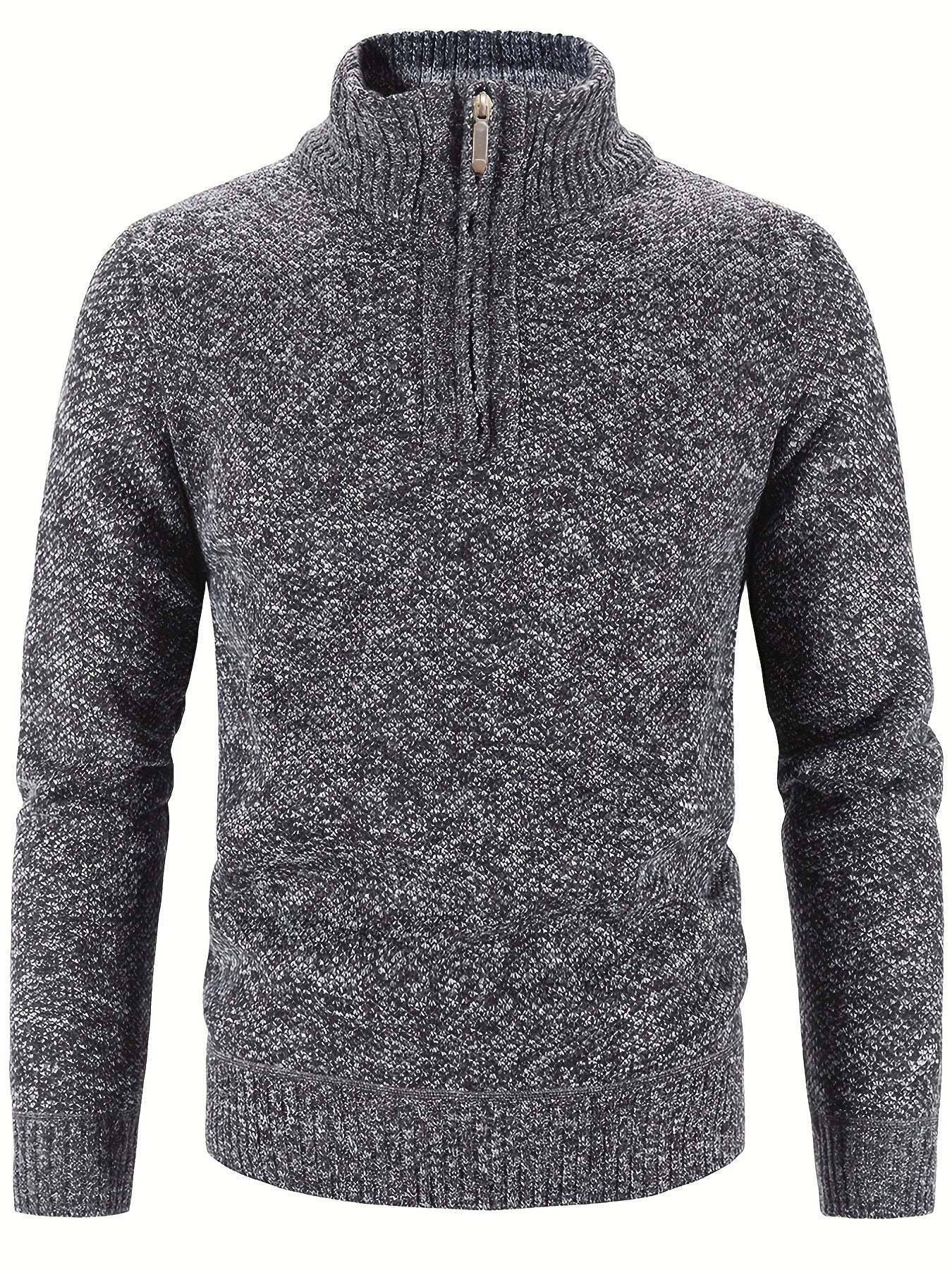 Half Zip Turtleneck Sweater for Men