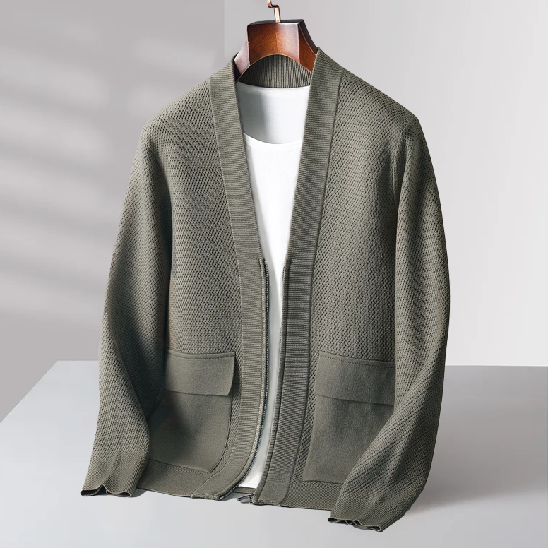 Luxury Knitted Woolly Cardigan for Men