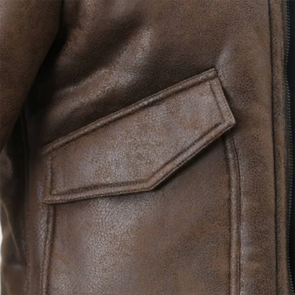 Suede Look Biker Jacket