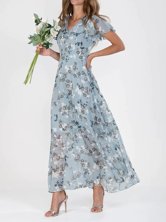 Floral Dress With Fringe